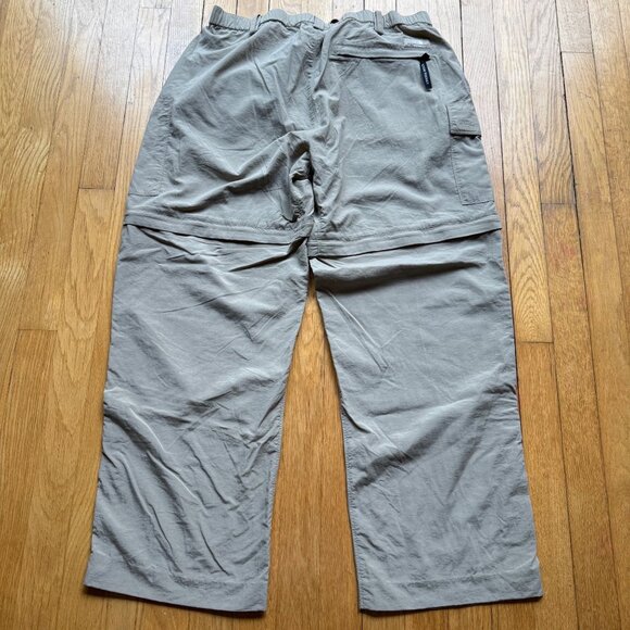 The North Face Size XL Green Convertible Zip Off Outdoor Hiking Cargo Pants - Picture 14 of 16
